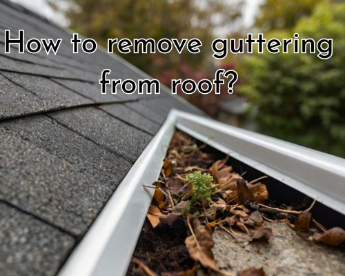 a gutter with leave for removal