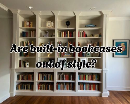 Modern white bookshelf with clean design.