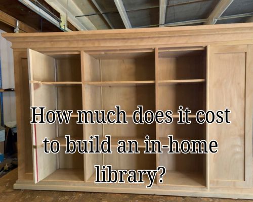 Neatly built wooden bookcase frame.