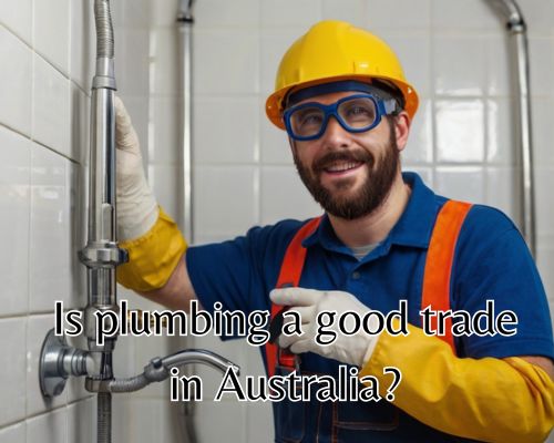 The plumber is working a bathroom.